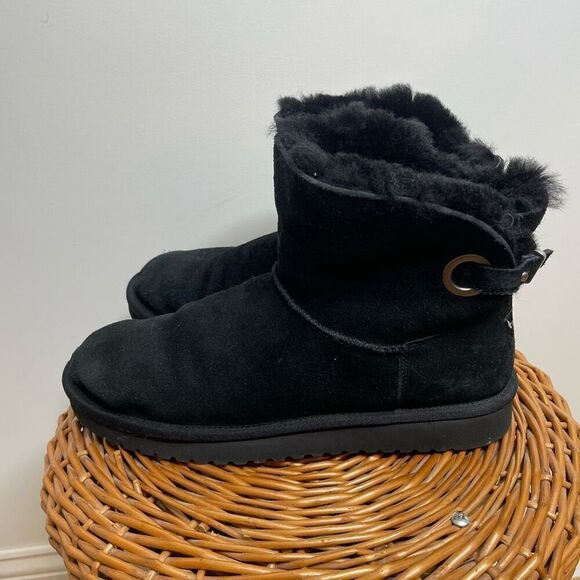 KOOLABURRA BY UGG REMLEY MINI 1105809 Black Size 9 EUR 40 /UK 7 Boots Ankle - Picture 3 of 8